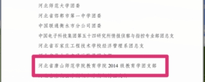 伟德官网14教育学团支部荣获2016年度“全国五四红旗团支部”称号